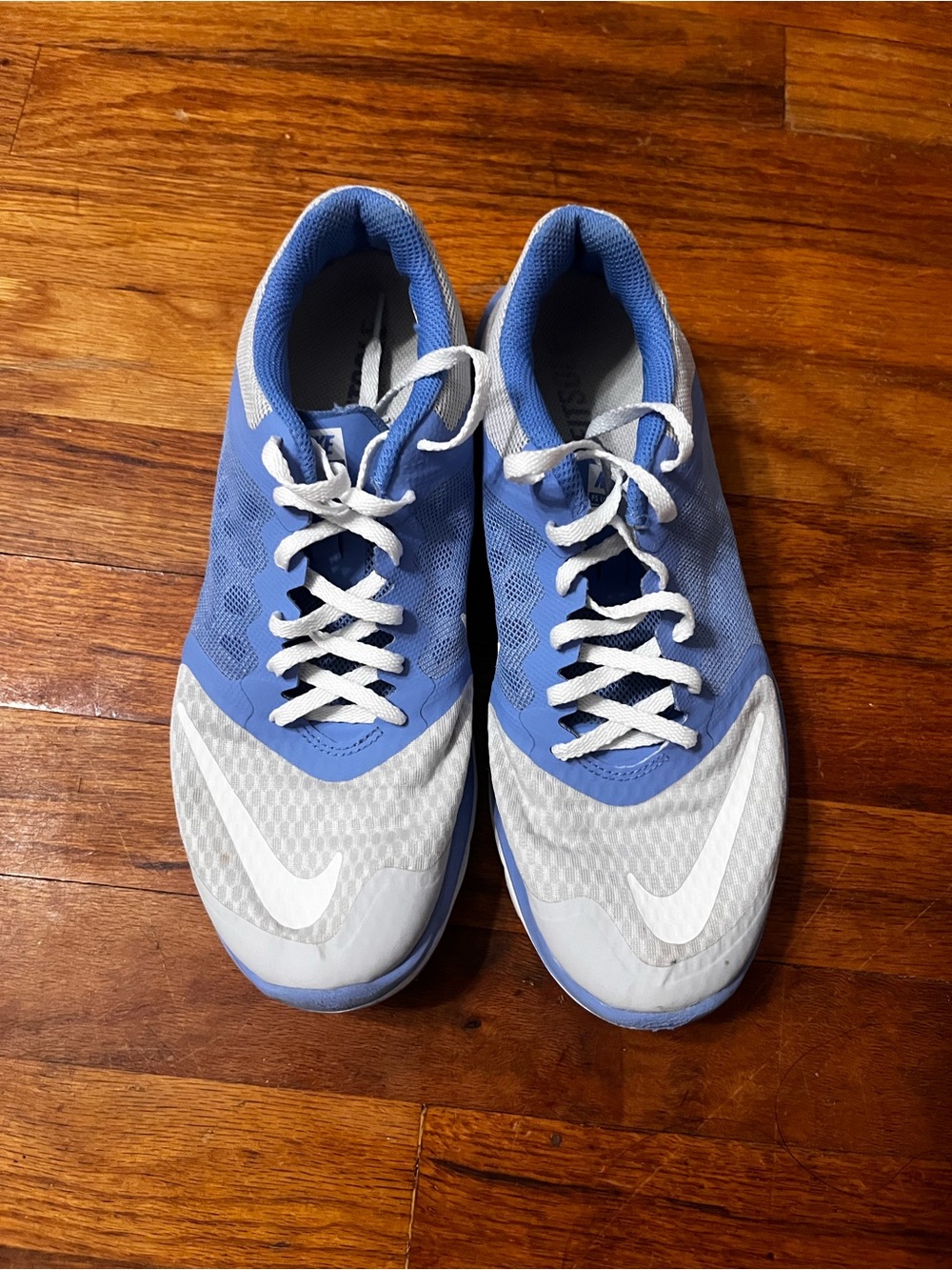 Nike Light Blue and Light Gray Training Sneakers